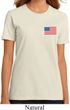 US Flag Pocket Print Ladies Organic Shirt