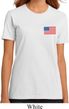 US Flag Pocket Print Ladies Organic Shirt