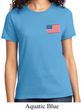 US Flag Pocket Print Ladies Shirt