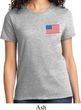 US Flag Pocket Print Ladies Shirt
