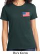 US Flag Pocket Print Ladies Shirt