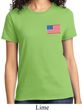 US Flag Pocket Print Ladies Shirt