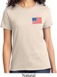 US Flag Pocket Print Ladies Shirt