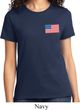 US Flag Pocket Print Ladies Shirt