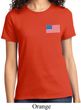 US Flag Pocket Print Ladies Shirt