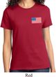 US Flag Pocket Print Ladies Shirt