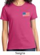US Flag Pocket Print Ladies Shirt