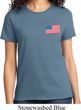 US Flag Pocket Print Ladies Shirt