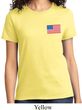 US Flag Pocket Print Ladies Shirt