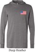 US Flag Pocket Print Lightweight Hoodie Tee