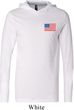 US Flag Pocket Print Lightweight Hoodie Tee