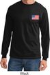 US Flag Pocket Print Long Sleeve Shirt