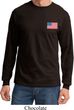 US Flag Pocket Print Long Sleeve Shirt