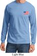 US Flag Pocket Print Long Sleeve Shirt
