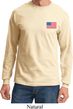 US Flag Pocket Print Long Sleeve Shirt