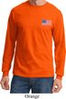 US Flag Pocket Print Long Sleeve Shirt