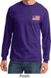 US Flag Pocket Print Long Sleeve Shirt
