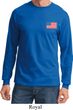 US Flag Pocket Print Long Sleeve Shirt