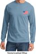 US Flag Pocket Print Long Sleeve Shirt