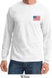 US Flag Pocket Print Long Sleeve Shirt