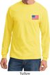 US Flag Pocket Print Long Sleeve Shirt