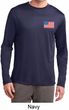 US Flag Pocket Print Mens Dry Wicking Long Sleeve Shirt