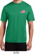 US Flag Pocket Print Mens Moisture Wicking Shirt - US Flag Mens Shirts