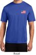 US Flag Pocket Print Mens Moisture Wicking Shirt - US Flag Mens Shirts