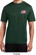 US Flag Pocket Print Mens Moisture Wicking Shirt