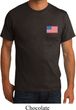 US Flag Pocket Print Mens Organic Shirt