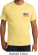 US Flag Pocket Print Mens Organic Shirt