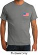 US Flag Pocket Print Mens Organic Shirt