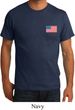 US Flag Pocket Print Mens Organic Shirt