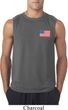 US Flag Pocket Print Mens Sleeveless Shirt