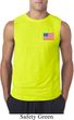 US Flag Pocket Print Mens Sleeveless Shirt