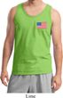 US Flag Pocket Print Mens Tank Top