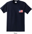 US Flag Pocket Print Pocket Shirt