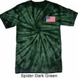 US Flag Pocket Print Spider Tie Dye Shirt