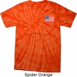 US Flag Pocket Print Spider Tie Dye Shirt