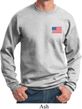 US Flag Pocket Print Sweatshirt