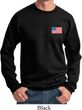 US Flag Pocket Print Sweatshirt