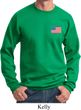 US Flag Pocket Print Sweatshirt