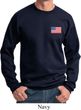US Flag Pocket Print Sweatshirt
