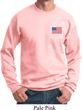 US Flag Pocket Print Sweatshirt