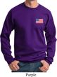 US Flag Pocket Print Sweatshirt