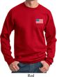 US Flag Pocket Print Sweatshirt