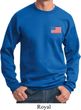 US Flag Pocket Print Sweatshirt