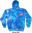 US Flag Pocket Print Tie Dye Hoodie