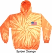 US Flag Pocket Print Tie Dye Hoodie