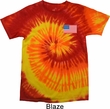 US Flag Pocket Print Tie Dye Shirt
